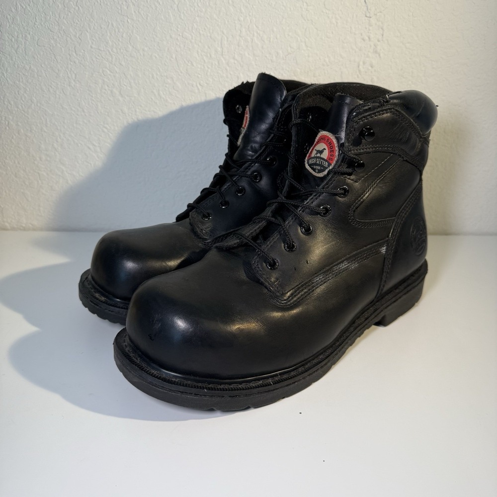 Irish Setter 83626 Farmington Black Leather Steel Toe Work Mens Boots Size 12 - Picture 3 of 12
